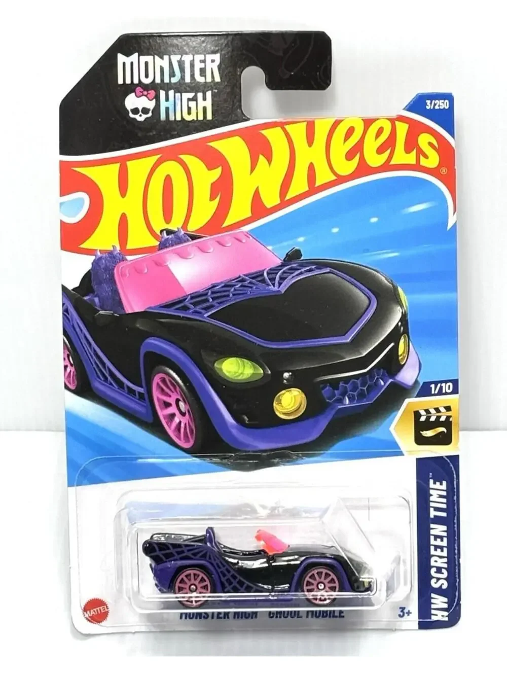 Hot Wheels Monster High Ghoul Mobile Purple HW Screen Time 1/10 HRY45 NIP
